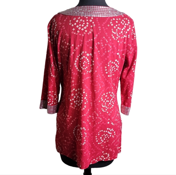 Calypso St. Barth for Target v neck sequins tunic top size medium - Picture 2 of 8
